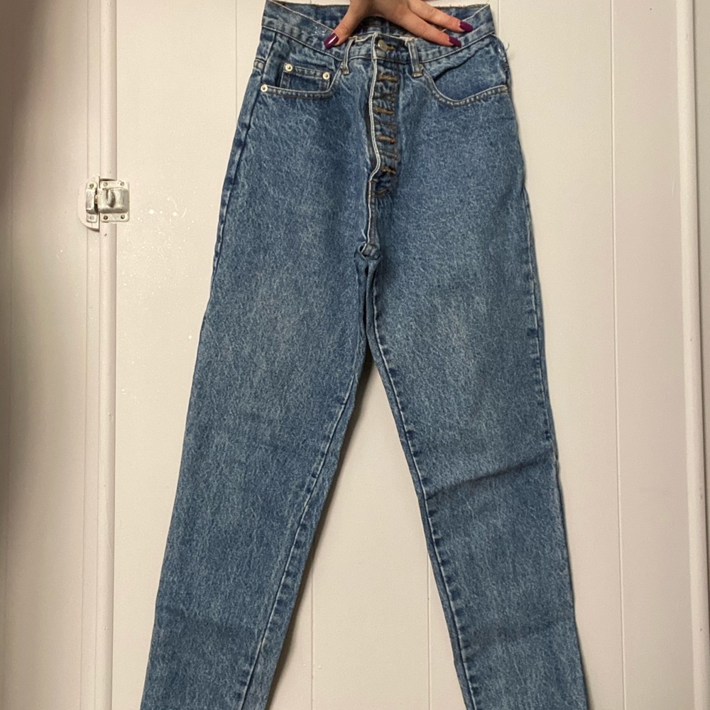 Button up mom jeans